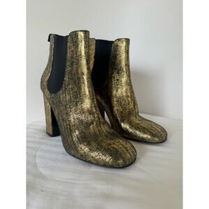 LAURENCE DACADE Mila metallac brushed ankle boots sz 41/ US10